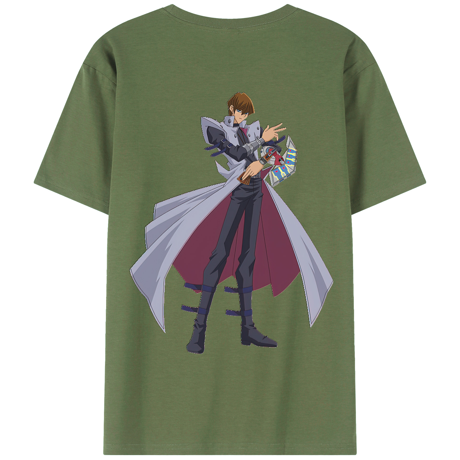 （画像用） 遊☆戯☆王 Yu-Gi-Oh! 綿100％ メンズ半袖Tシャツ（バックプリント） 通気性